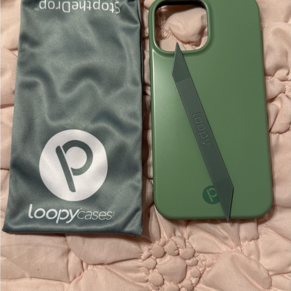 Sage Loopy Case Green Phone Case